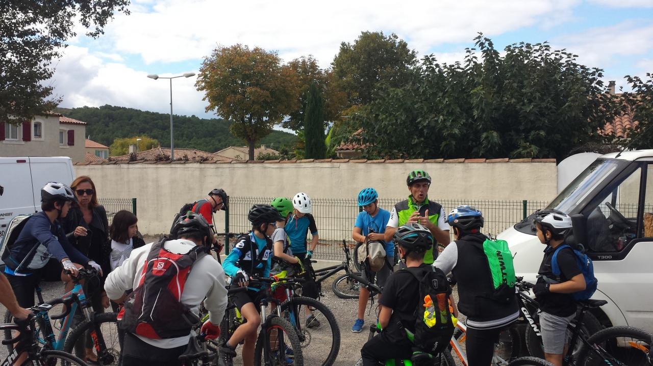 sortie vtt à Armissan mercredi 7 octobre 2015